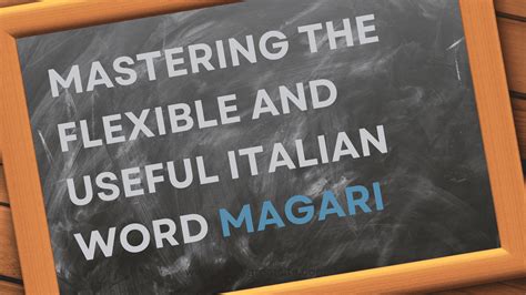 magari tradução|italian word for magari.